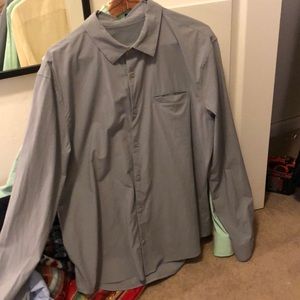 Grey lululemon button down large